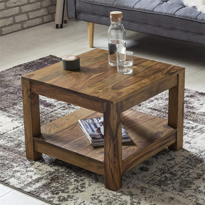 Union Rustic Couchtisch MassivHolz 60 X 60 Cm Wohnzimmer